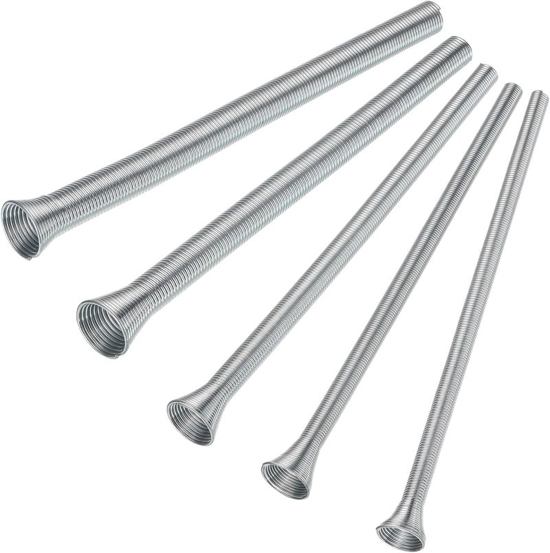 Eoppen Spring Tubing Benders Kit 1/4, 5/16, 3/8, 1/2 and 5/8 Inch 5 in 1 Tube Bender Set for Copper, Brass, Aluminum and Thin Steel Tube - Image 1